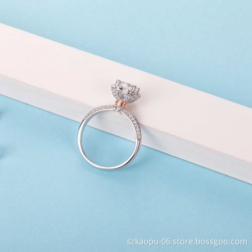 Engagement Wedding Ring Hot Selling Silver Sets 925 Jewelry  Rings